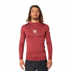 Ripcurl Corps L/S Rash Vest Mens -Kokatat Sale ripcurl corps ls rash vest uv mens maroon