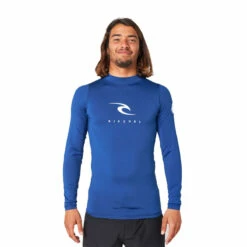 Ripcurl Corps L/S Rash Vest Mens -Kokatat Sale ripcurl corps ls rash vest uv mens navy