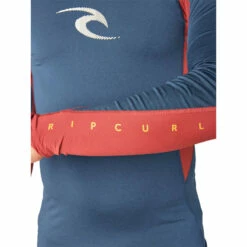 Ripcurl Waves L/S Rash Vest Mens 7 Ripcurl Waves L/S Rash Vest Mens -Kokatat Sale ripcurl waves ls rash vest uv mens navy detail