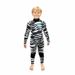 Saltskin 3/2mm Kids Steamer Wetsuit -Kokatat Sale saltskin wetsuit zebra front
